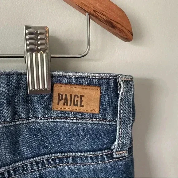 Anthropologie | PAIGE Verdugo Ankle  Painted Stripe Jeans - Picture 2 of 7